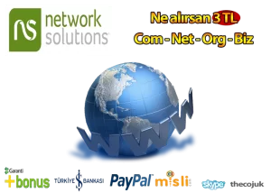 Domain Almayan Kalmasın Domainleri 3 TL Tescil Ediyorum
