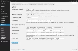 WordPress Yoruma Abonelik Eklentisi