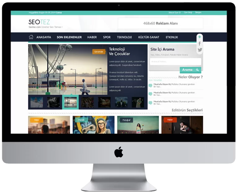 Ücretsiz Seotez Seo WordPress Teması