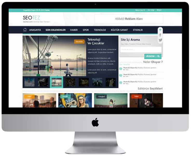 Ücretsiz Seotez Seo WordPress Teması