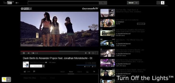 youtube gece modu night mode