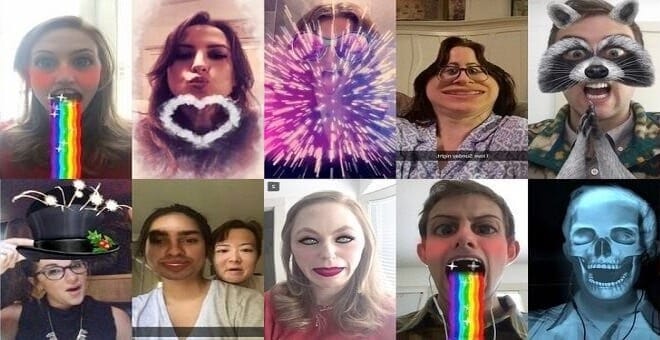 Snapcat yüz efektleri