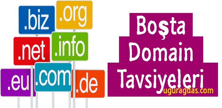 Boşta domain tavsiyeleri