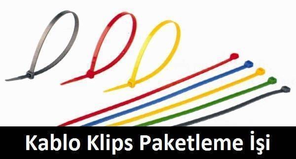 evde kablo klips paketleme işi