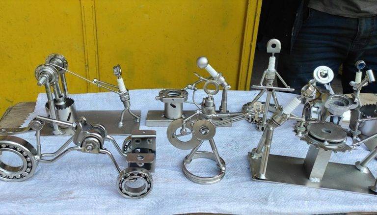 atik malzemeler sanat eserine donustu