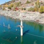 Sulara gömülen köy 12 yıl sonra ortaya çıktı