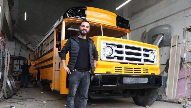 Okul otobüsünü 600 bin liraya karavana çevirdi