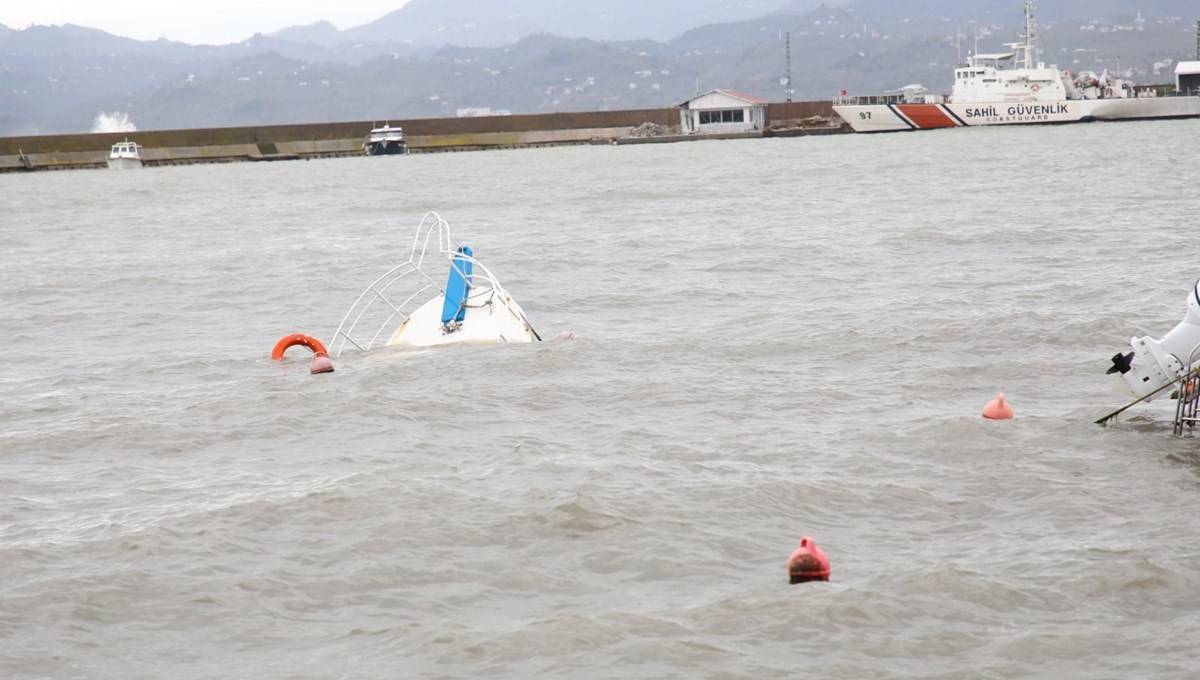 Ordu'da fırtına: 3 tekne battı