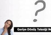 Geriye Dönüş Tekniği Nedir? Kısaca Örnekler İle Geriye Dönüş Tekniği
