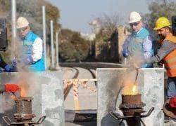 Kazlıçeşme-Sirkeci projesinde ilk ray kaynağı yapıldı