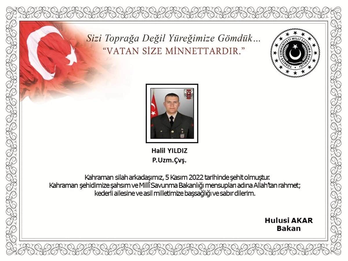 Pençe-Şimşek şehitlerine veda