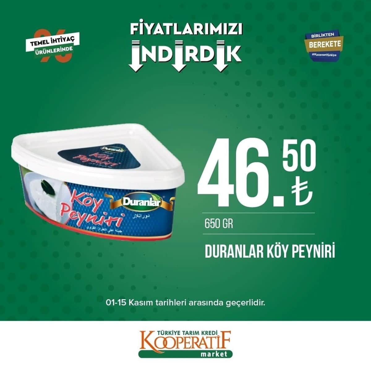 tarim kredi kooperatif market yeni indirimli urunler listesi belli oldu 5 15 kasim guncel indirimli urunler katalogu 13