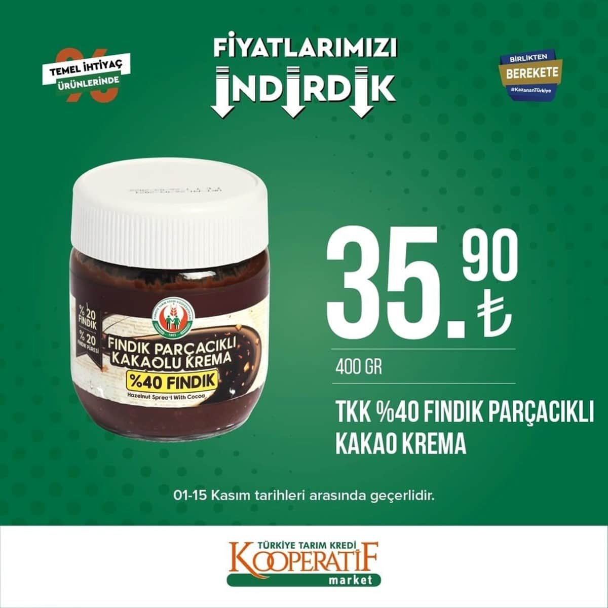 tarim kredi kooperatif market yeni indirimli urunler listesi belli oldu 5 15 kasim guncel indirimli urunler katalogu 19