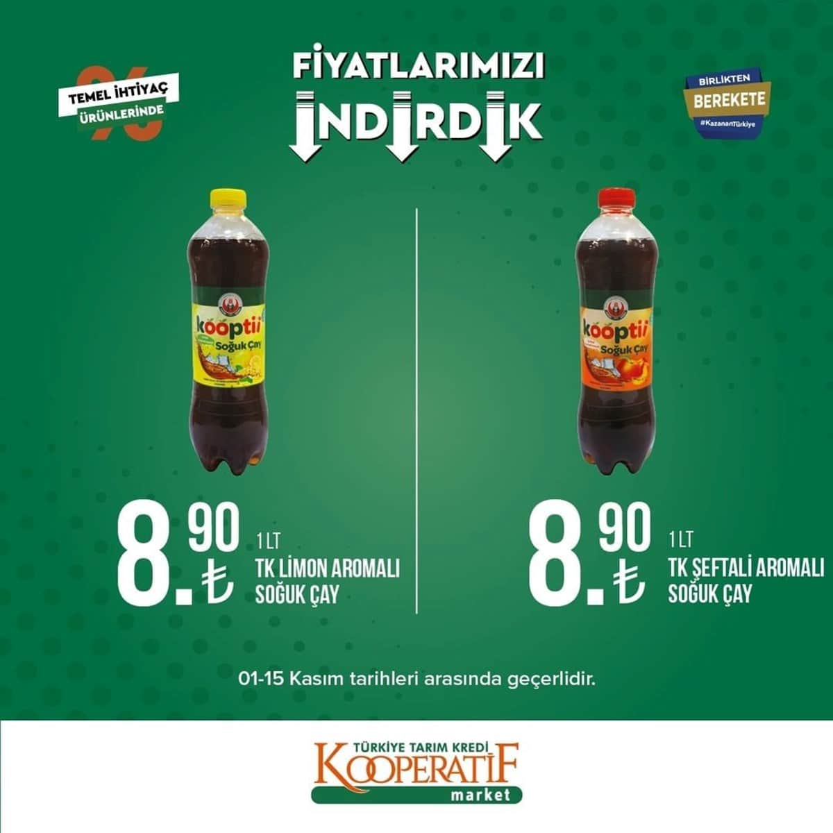 tarim kredi kooperatif market yeni indirimli urunler listesi belli oldu 5 15 kasim guncel indirimli urunler katalogu 22