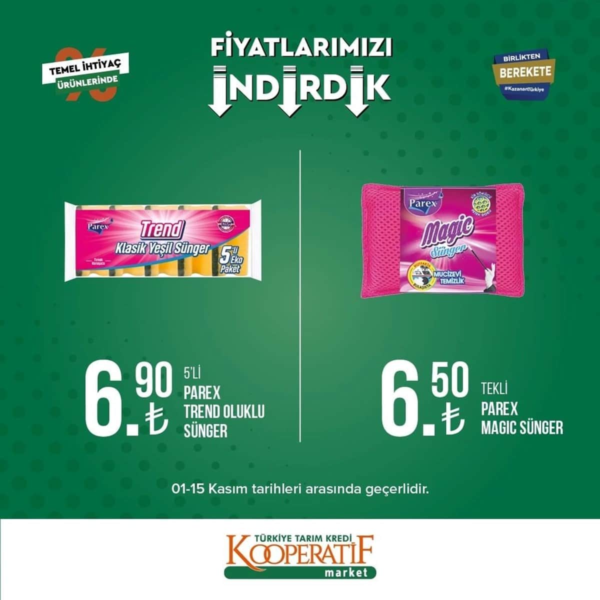 tarim kredi kooperatif market yeni indirimli urunler listesi belli oldu 5 15 kasim guncel indirimli urunler katalogu 29