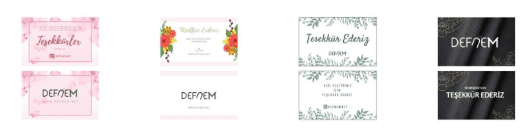 Teşekkür kartı sitesi