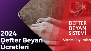 Defter beyan ücretleri