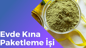 Evde kına paketleme işi