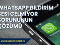 WhatsApp Bildirim Sesi Gelmiyor Çözümü 2024