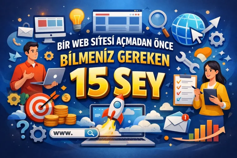 Bir Web Sitesi Açmadan Önce Bilmeniz Gereken 15 Şey