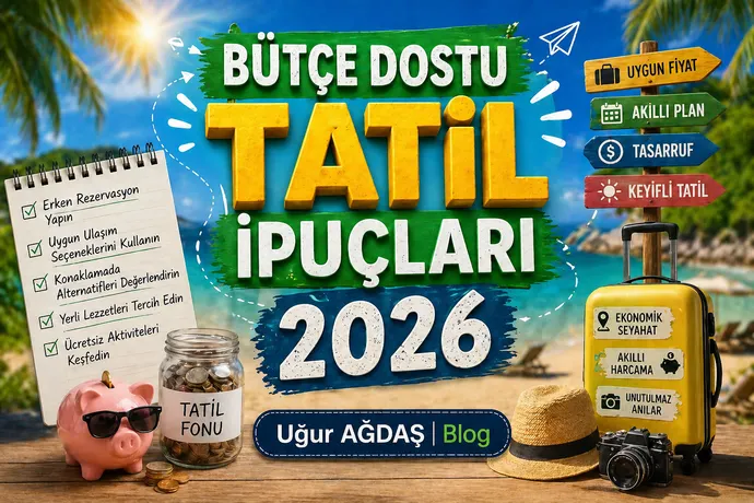 Bütçe Dostu Tatil İpuçları 2026 | Tasarruflu Yaz Tatili İçin En Pratik Rehber