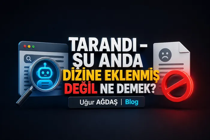 Tarandı – Şu Anda Dizine Eklenmiş Değil" Ne Demek?