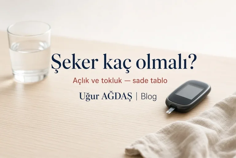 Şeker kaç olmalı (açlık / tokluk sade tablo)